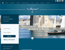 Tablet Screenshot of hotel-marine.com