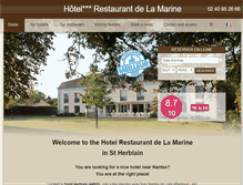 Tablet Screenshot of hotel-marine.fr